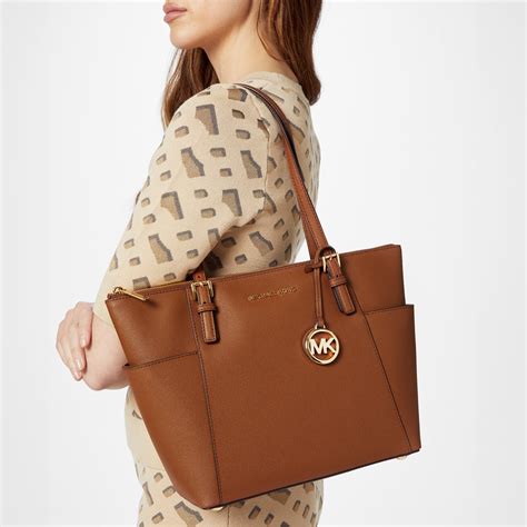 michael kors jet set tote bag orange